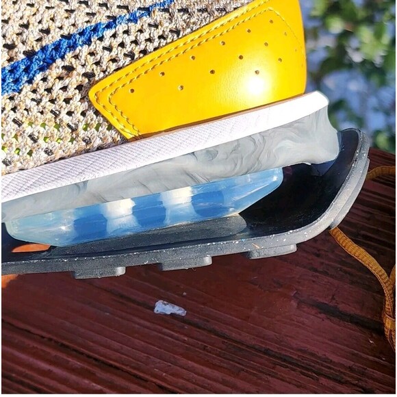 Nike Air Max Flyknit Racer Men's‎ FD2764-700 Elemetal Gold Sneakers Shoe Size 10 - Picture 10 of 17